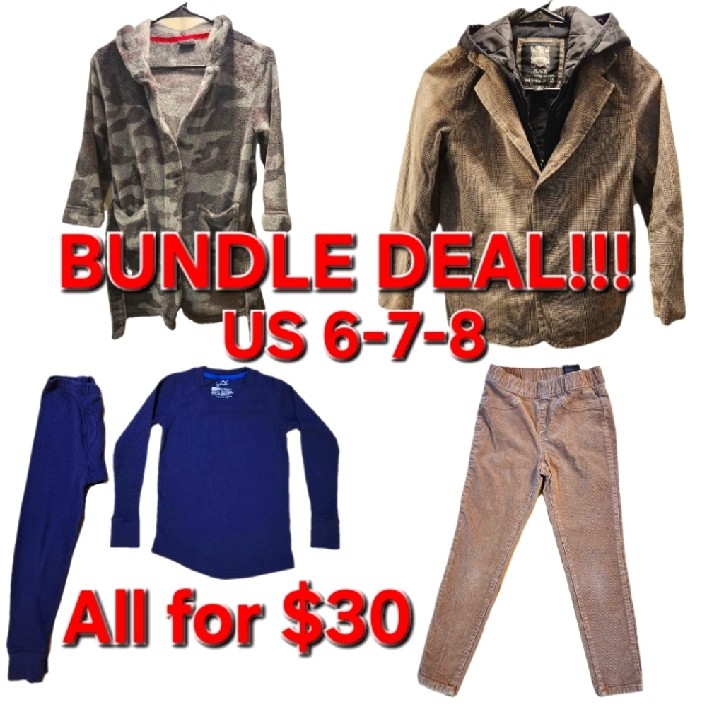 BOYS US 6-7-8 BUNDLE Pre-owned,  Clean "Item details are on individual ads"